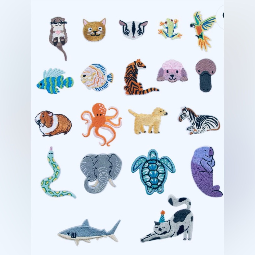 Hildie & Jo Sea & Land Creatures Iron-On Appliqués - NEW! - Picture 2 of 6